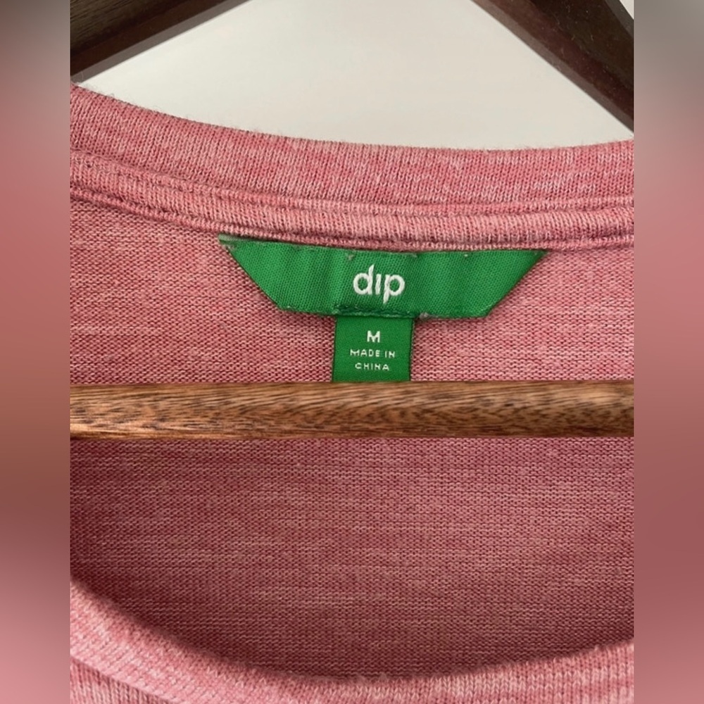 Dip Pink Knit Long Sleeve Sweater Dress - Picture 2 of 2